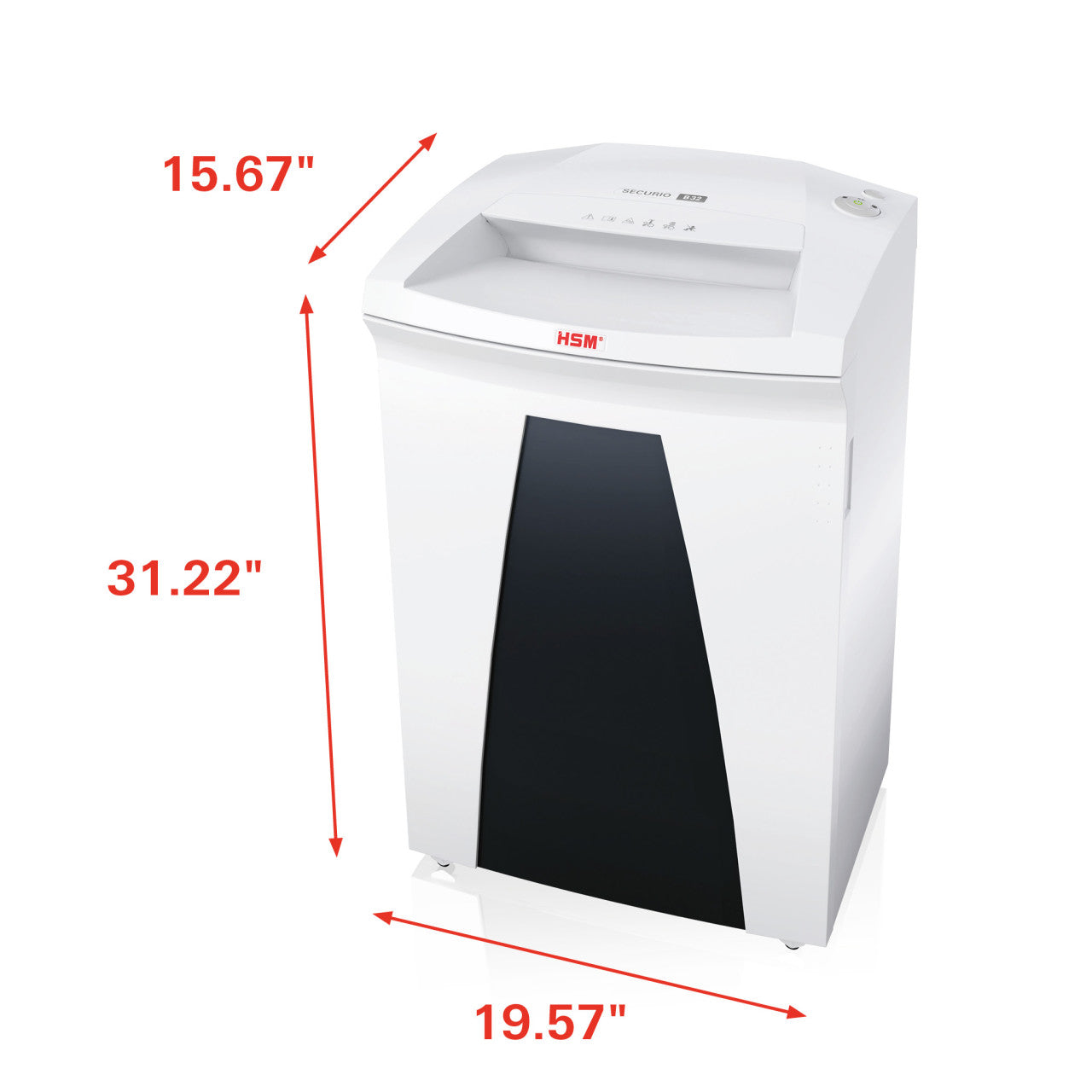 HSM SECURIO B32 1/4 inch Strip Cut Document Shredder - HSM1821