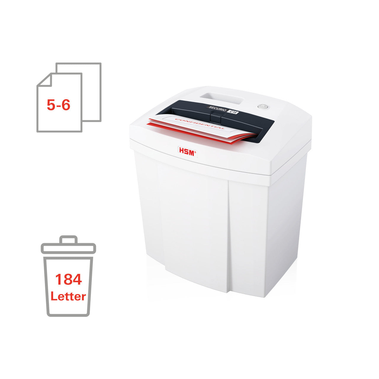 HSM SECURIO C14 5/32 x 1 Cross Cut Document Shredder - HSM2253