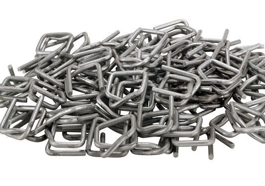 HSM Strapping Tape Clamps for HSM Baler Tapes 1 Box (1000 Pieces) - 6127990101