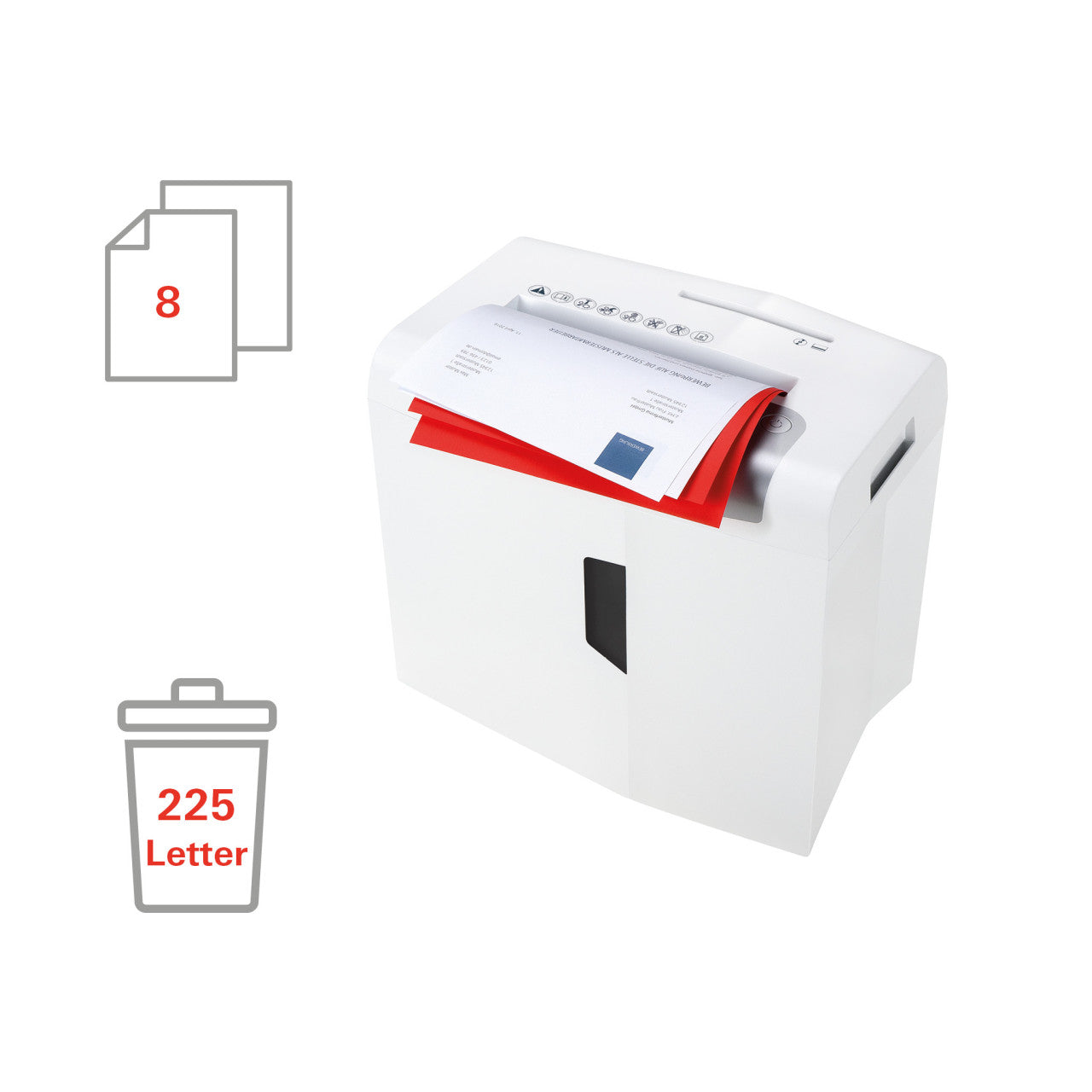 HSM shredstar X8 3/16 x 1 1/8 inch with separate CD cutting unit - HSM1044w