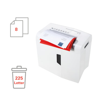 HSM shredstar X8 3/16 x 1 1/8 inch with separate CD cutting unit - HSM1044w