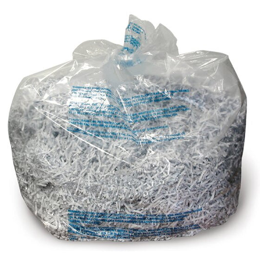 ACCO-1765015B-GBC 30 Gallon Plastic Shredder Bags, For LS32-30, LX20-30, LM12-30, LSM09-30, CHS06-30, CM15-30, 750M, 750X, 500M, 500X and Large Office Shredders, 25 Box