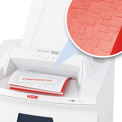 HSM SECURIO AF500 1/32 x 7/16 AutoFeed Document Shredder - HSM2105