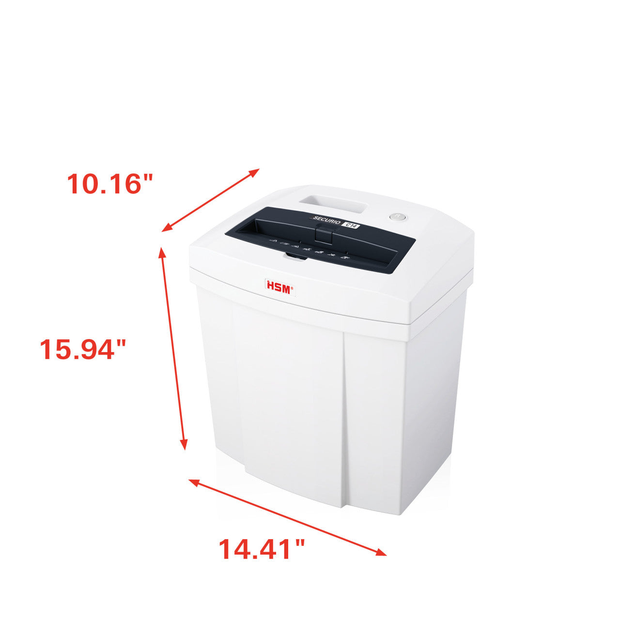 HSM SECURIO C14 5/32 x 1 Cross Cut Document Shredder - HSM2253