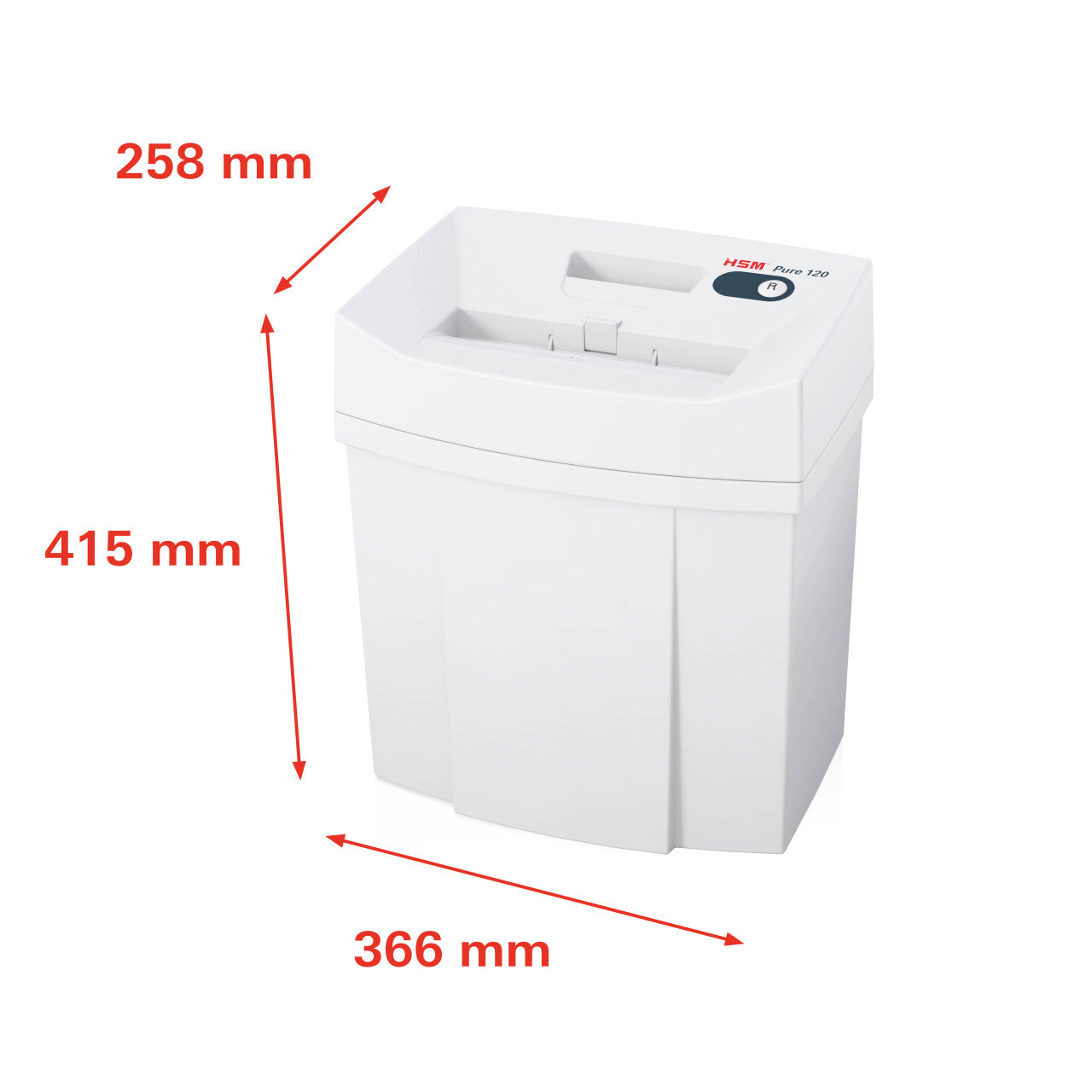 HSM Pure 120 Strip Cut Shredder for General Shredding