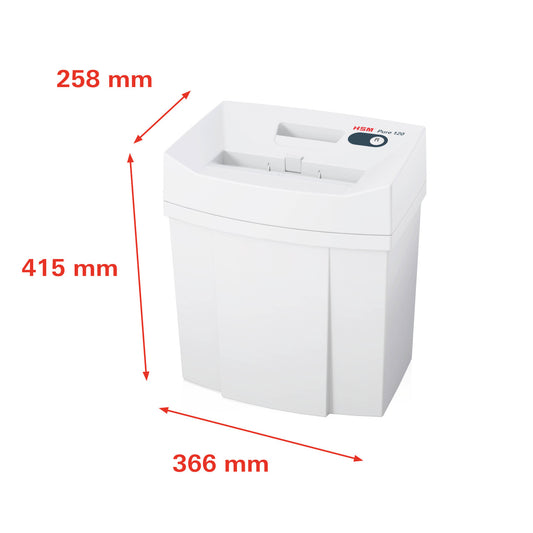 HSM Pure 120 Strip Cut Shredder for General Shredding