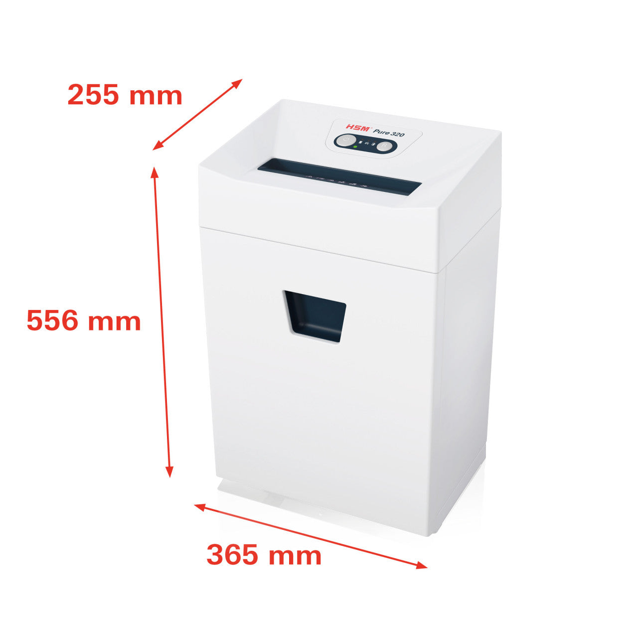 HSM Pure 320 1/8 x 1 1/8 Cross Cut Shredder - HSM2333