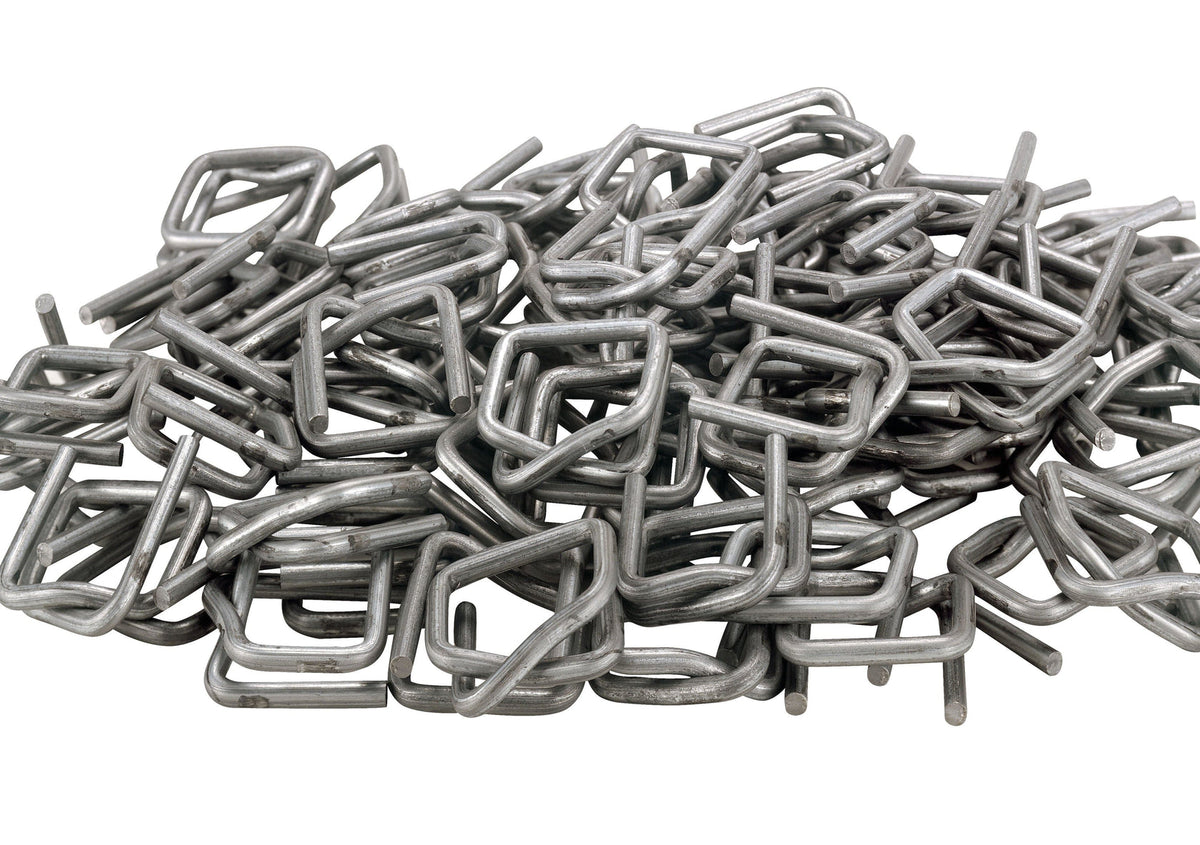 HSM Strapping Tape Clamps for HSM Baler Tapes 1 Box (1000 Pieces) - 6127990101