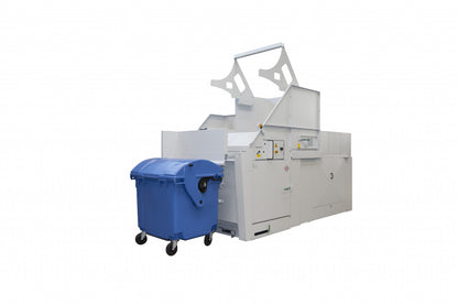 HSM HL 7009 Lifting Tilting System with Wire Mesh Cart for Horizontal Baling Presses