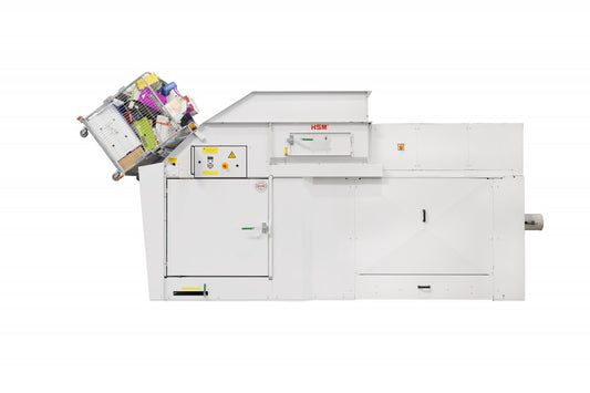 HSM HL 7009 Lifting Tilting System with Wire Mesh Cart for Horizontal Baling Presses