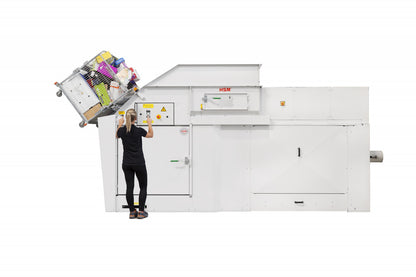 HSM HL 7009 Lifting Tilting System with Wire Mesh Cart for Horizontal Baling Presses