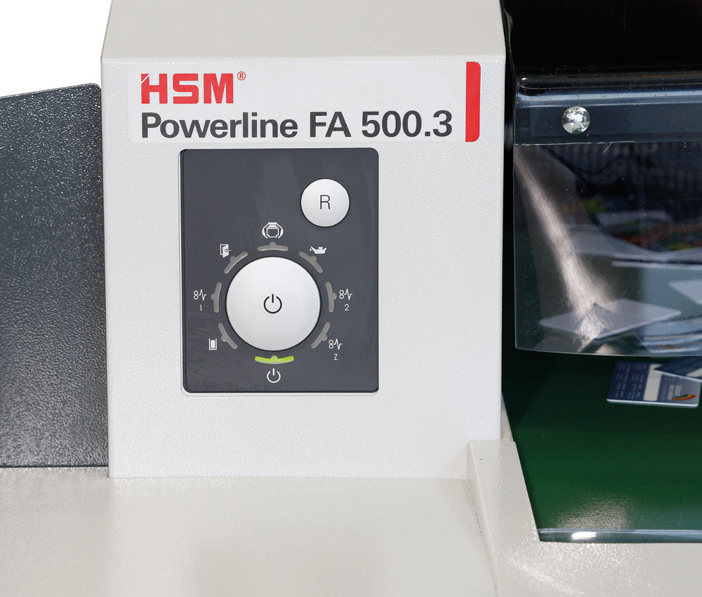 HSM Powerline FA 500.3 - 1/4 x 1 1/2 Industrial Shredder - HSM1990