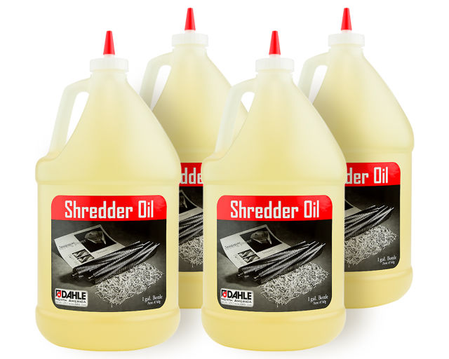 Dahle Shredder Oil - 1 Gal (4/Box) for Peak Shredder Performance